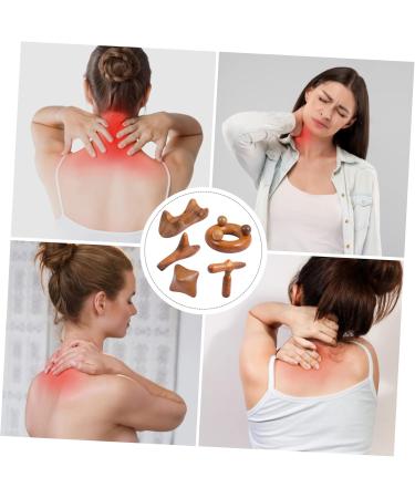 TOVINANNA 10pcs Sandalwood Massager Set - Face Neck Foot & Muscle Triangular Pillow for Spa Relaxation - Buy Online on GoSupps.com