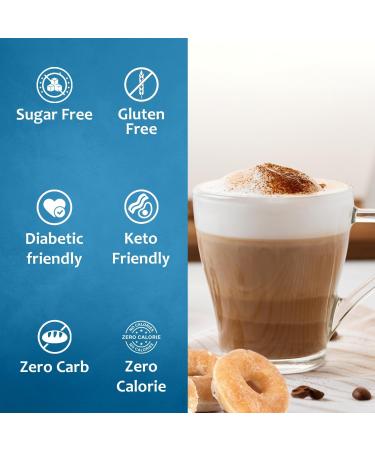 Syruvia Sugar-Free Glazed Donut Coffee Syrup - 25.4 fl oz Premium Coffee Flavoring Syrup - 0 Calorie- Kosher Coffee Syrups Gluten Free Perfect for Drinks Soda Shakes Desserts and More. - Buy Online on GoSupps.com