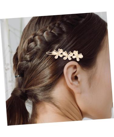 FRCOLOR 1pc Hairpin Barrette Pearl Hair Pin Crystal Headpiece Crystal Hair Clips Rhinestone Hair Clips Pearl Hair Clips Rhinestone Headpiece Headdress Flower Clip Copper White The Side - Buy Online on GoSupps.com