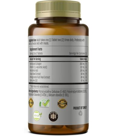 TALYA Collagen Pills with Hyaluronic Acid + Vitamin C | Hydrolyzed Collagen for Women & Men | Hair Skin and Nails | Non-GMO | 60 Capsules - Buy Online on GoSupps.com