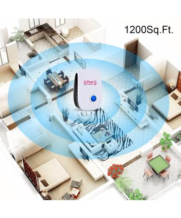 Ultrasonic Pest Repeller 6 Pack - Indoor Pest Control for Mice, Cockroach, Ant, Spider, Mosquito - Plug-in Ultrasonic Repellent for Bug and Insect - Buy Online on GoSupps.com