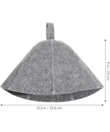 Tofficu 4-Piece Wool Sauna Hat Set | Felt Bathing Cap for Sauna & Shower | Russian Banya Head Protection (Gray) - Buy Online on GoSupps.com