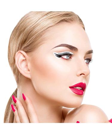 10 Sets Eyeliner and Eyebrow Stencil Kit - 12 Styles, Non-woven Material - Buy Online on GoSupps.com