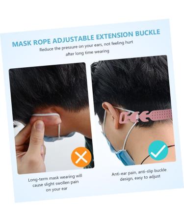 Minkissy 20-Piece Practical Whiting Blueh Black Forest Accessories Set | Earring Belt Hook Mask Rope Extension Buckle Adjustable Ear Fastening Mask Strap - Buy Online on GoSupps.com