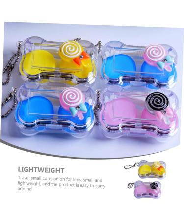 Solustrie Contact Lens Container with Makeup Mirror - Portable Lens Holder for Outdoor Use | Travel-Friendly Plastic Case - Buy Online on GoSupps.com