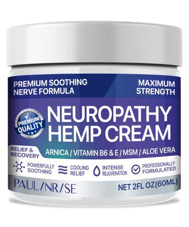 PAULINRISE Neuropathy Pain Cream for Feet  Soothing Nerve Pain Cream with Arnica Vitamin B6 and E MSM and Aloe Vera  Maximum Strength Formula for Feet and Hands  Cooling and Rejuvenating  2 fl oz