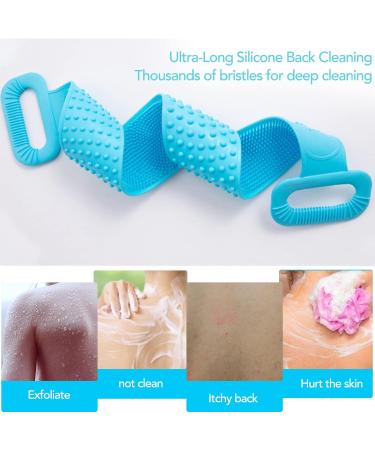 Silicone Back Scrubber for Shower | Back Brush & Massage Shower Scrub for Exfoliation - Buy Online on GoSupps.com