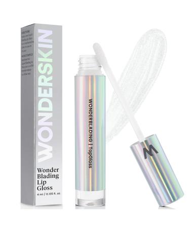 Wonderskin WONDER BLADING Top Gloss - Clear Lip Gloss High Shine Finish Hydrating Lip Gloss Lip Makeup (Clear Shine)