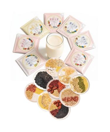 Sachets De M lange De Lait De Soja 10 Saveurs (70 G X 10) Poudre Multigrains Nutritive For M langeur Ingr dients Rapides For Petit-d jeuner Et Smoothie Emballage En Vrac