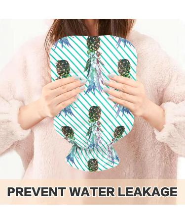 Shop Naanle Striped Pineapple Heat Bottle - 1L Transparent Hot Water Bottle for Pain Relief & Therapy | Ideal for Bed Hand & Foot Use - Buy Online on GoSupps.com