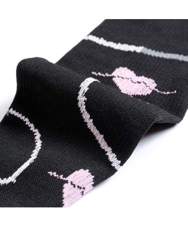 LEOSTEP Compression Socks (4 Pair) for Men & Women - Non-Slip Long Tube Stocking for Running, Nursing, Travel - 20-30 mmHg, L-XL, Multi-Colored - Buy Online on GoSupps.com