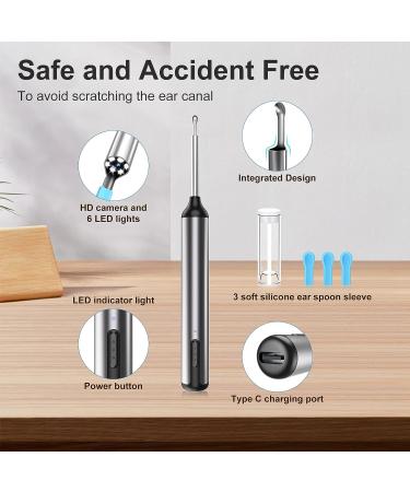 Wireless Ear Wax Removal Camera & Cleaner Kit for iPhone, iPad, Android - DCLIKRE Otoscope with Light - Ear Scope Tool for Visible Ear Care - Buy Online on GoSupps.com