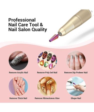MelodySusie Professional Tornado Carbide Tungsten Nail Drill Bit - Fine Tapered Series Bit-X for Manicure Pedicure Gel Polishing - Purple Salon Bits - Buy Online on GoSupps.com