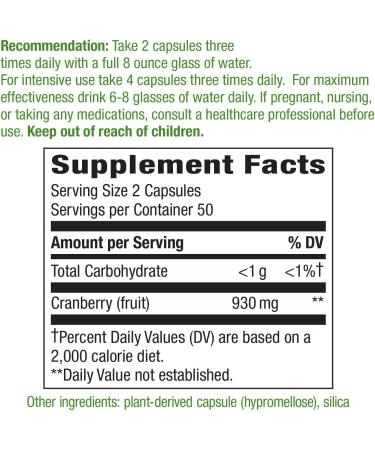 Nature's Way Cranberry UTI Support - 100 Capsules - Buy Online on GoSupps.com