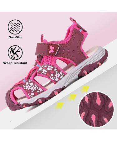 Buwege Children's Waterproof Sport Sandals for Boys & Girls | Outdoor Hiking & Beach Sneakers | Size 28-38 EU | Pink & Red Options - Buy Online on GoSupps.com