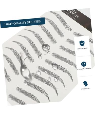 Angoily Eyebrow Sticker 30 pcs Waterproof Black Female Creative Fake Stickers Beauty Artificial Eyebrow Temporary Makeup 21.5X14.5cmx3pcs Blackx3pcs - Buy Online on GoSupps.com