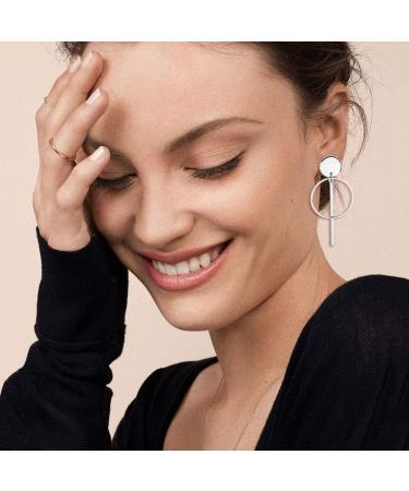 12 Pairs Drop Dangle Earrings boho Fashion Jewelry Vintage Statement Boho Bohemian Earrings Set for Women Girls 1 Silver - Buy Online on GoSupps.com