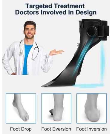 Shop AFO Drop Foot Brace - Upgraded Inflatable Comfortable & Adjustable for Achilles Tendonitis Plantar Fasciitis Stroke | International Shipping Available - Buy Online on GoSupps.com