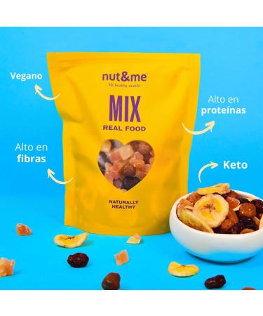 Tropical Dried Fruit Mix 300g nut&me | Gluten Free | Vegan | Premium Quality | Rich in Protein and Fibre | Keto | Pack 2 x 150 g - Buy Online on GoSupps.com