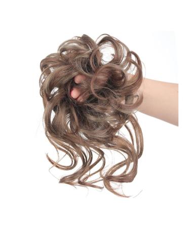 Messy Bun Hair Piece for Women Pieces Curly Chignon Donut Scrunchie for Women Messy Bun Hair Piece Synthetic Tousled Updo Hair Buns Extension Elastic Hair Band Hair Fake Hair Accessories for Women 18TH10