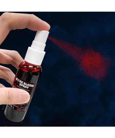 Fake Blood Splatter Spray 2.1oz - Perfect for Halloween Decorations & SFX Makeup - Buy Online on GoSupps.com