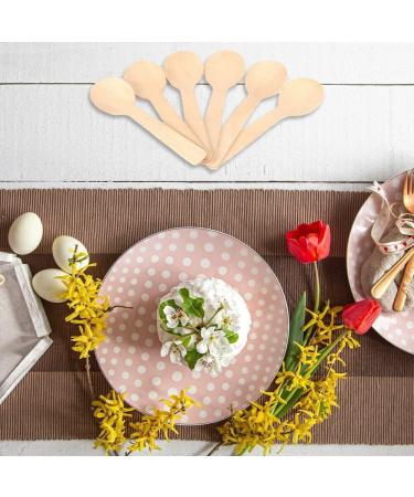 500 Pcs Mini Wooden Spoon Biodegradable Spoons Dessert Spoons Mini Ice Cream Spoons Dessert Scoop for Party - Buy Online on GoSupps.com