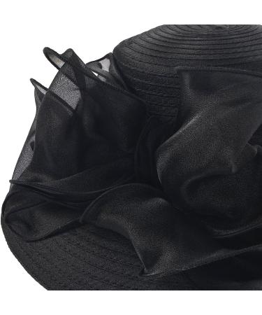 Women's Black Church Dress Cloche Hat Fascinator for Tea Party Wedding - S052 S062 - Buy Online on GoSupps.com