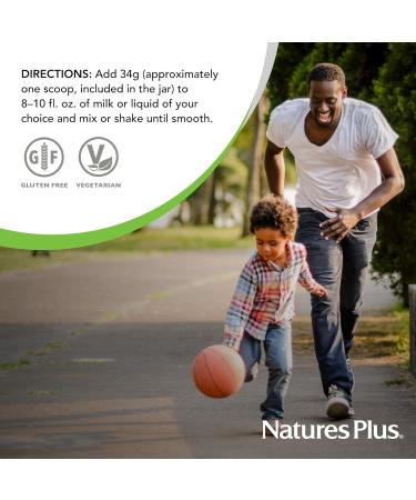 NaturesPlus Source of Life Gold Energy Shake - 0.97 lb - Tropical Berry Flavor - Vitamin Mineral & Protein Formula with 120+ Concentrated Whole Foods - Vegetarian & Gluten Free - 13 Servings - Buy Online on GoSupps.com