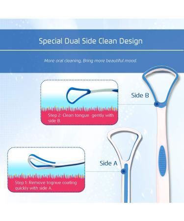 Premium 4PCS Tongue Scraper Set - Oral Health Tools for Fresh Breath - Buy Online on GoSupps.com