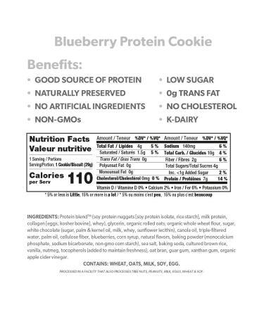 Smart for Life Blueberry High Protein Cookie Diet - 1 Week Supply | Low Carb & High Fiber Meal Replacement Cookies - Buy Online on GoSupps.com