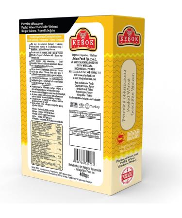  K KEBOK Kebok Peeled Wheat 400g Vegan 100% Wheat - Buy Online on GoSupps.com
