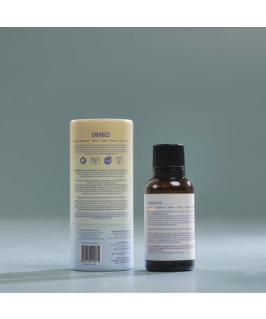 Folkulture Energize Essential Oil Blends - 100% Pure Mandarin & Ginger Aromatherapy with Citrine Crystals | 1 Fl Oz - Premium Home Diffuser Oil - Buy Online on GoSupps.com