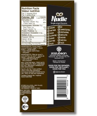 Zazubean COCONUT SUGAR Chocolate bars - Vegan Organic Fair trade Gluten free Soy Free (1 Count (Pack of 12) Extra Dark Chocolate) Dark Chocolate 1 Count (Pack of 12) - Buy Online on GoSupps.com