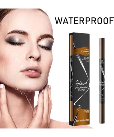  MisFun Long-Lasting Eyebrow Pencil 3D Waterproof Magic Eyebrow Pencil with 4 Fork Tips Microblading Eyebrow Pen Eyebrow Pencil to Create Natural Eyebrow (Dark Brown) - Buy Online on GoSupps.com