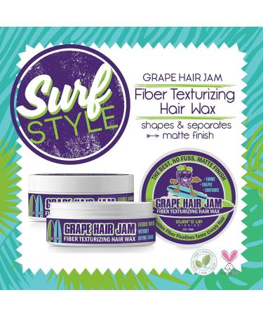Surf's Up Grape Hair Jam - Salon Grade Matte Texturizing Wax with Fresh Grape Fragrance | 2 OZ - Buy Online on GoSupps.com