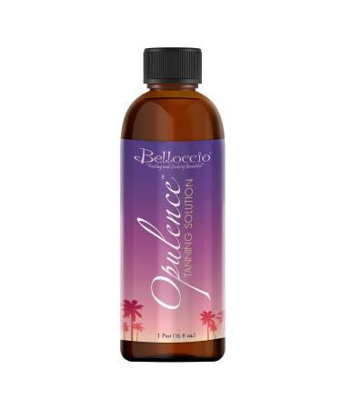 1 Pint of Belloccio Opulence Ultra Premium DHA Sunless Tanning Solution with Dark Bronzer Color Guide 16 Fl Oz (Pack of 1)