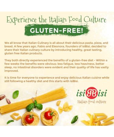 isiBisi Gluten Free Fettuccine Pasta - Organic Italian Noodles | Vegan & Non GMO | Rice & Corn Flour | Made in Italy - 1 Pack - Buy Online on GoSupps.com