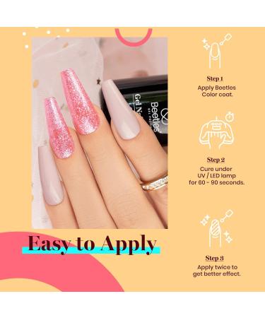 Beetles Gel Polish 15ml Nancy Nude | Soak Off LED Nail Lamp Gel Polish for Salon & Home Manicure - Buy Online on GoSupps.com