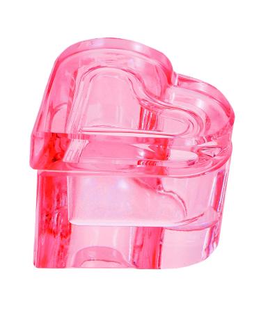 minkissy Diamond Dappen Dish Nail Dappen Dish Liquid Powder Crystal Cup Nail Liquid Bowl Nail Liquid Cup Nail Art Glass Cup Kickstand Glass Nail Dish Cup Nail Supplies Acrylic Crystal Glass Pink