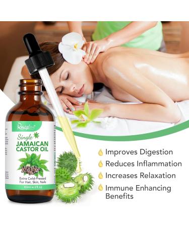 Jamaican Black Castor Oil 60ml - Organic Massage Oil for Hair Growth Body Care & Eyelash Nourishment - International Shipping Available - Buy Online on GoSupps.com