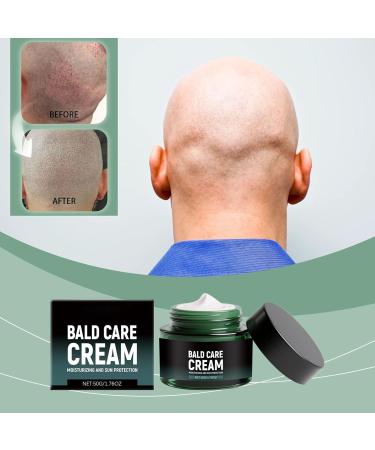 Bald Cream 50g Scalp Care Cream for Men 236 inch moisturizing and nourishing skin cream with natural antishine effect and matte finish for bald wearers - Buy Online on GoSupps.com