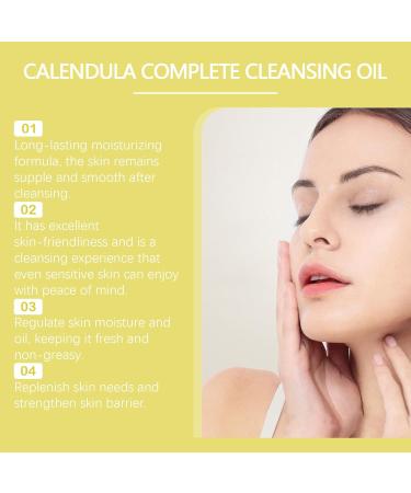 Cleansing Oil Nettoyant et D maquillant Visage A l'Extrait de Calendula Officinalis Huile Nettoyante en Profondeur Nettoie en Douceur le Visage et D maquille les Yeux et les L vres - Buy Online on GoSupps.com