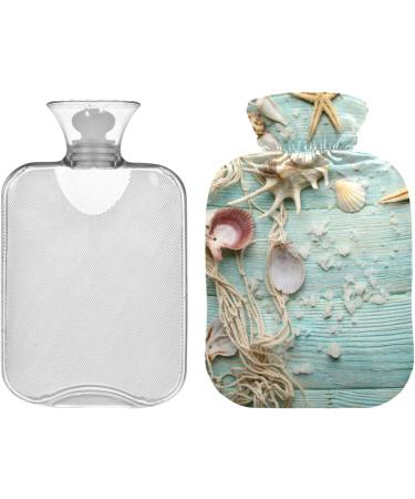 Sea Stars Mussels Wood Heat Bottle - 1L Pain Relief & Hot Pack for Menstrual Cramps | International Shipping - Buy Online on GoSupps.com