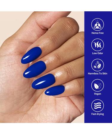 VENALISA Blue Gel Nail Polish - 1 Pcs Royal Blue Soak Off UV Gel for DIY Manicure & Nail Art - Perfect for Girls & Women - Buy Online on GoSupps.com