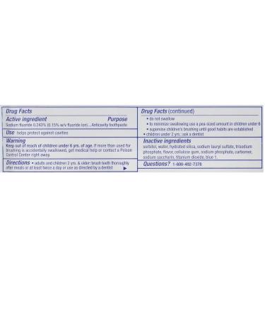 Crest Cavity Protection Toothpaste Regular 8.2 Ounce (Pack of 2) - Buy Online on GoSupps.com