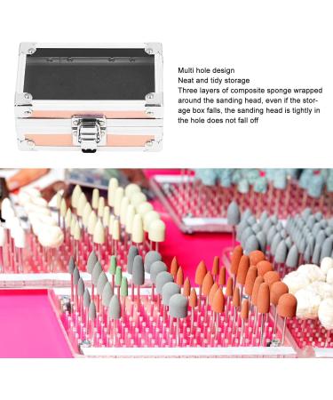 Nail Drill Holder Dustproof Nail Drill Container with Multiple Holes Lockable Design for Salon Technicians (Dazzling Gold) - Buy Online on GoSupps.com
