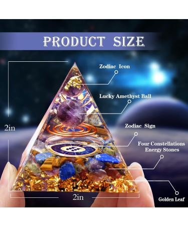 Vuuuuv Horoscope Orgon Pyramid - Aquarius Medicinal Crystal Gift Set | Zodiac Stones for Astrology Reiki & Meditation - Buy Online on GoSupps.com