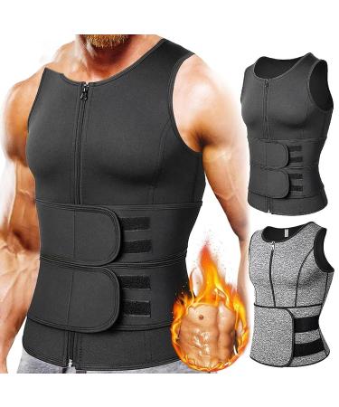 Men's Back Waist Posture Corrector - Comfortable Back Support Brace Under Clothes | XXL Black - Improve Posture & Enhance Comfort - Buy Online on GoSupps.com