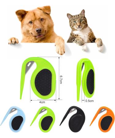 2Pcs Knotting Comb for Cats Dogs Portable Dematting Comb for Dogs Cats with Anti-Slip Handle Pet Hair Knot Remover Cat Dog Comb for Removing Tangled and Loose Hair (Black + Orange) - Buy Online on GoSupps.com