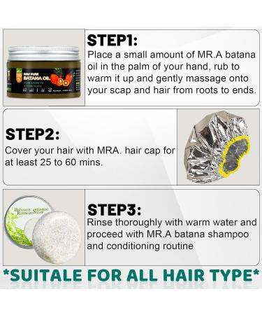 2Pack Batana Oil Shampoo Bars for Hair Growth | Nourishing & Moisturizing Solid Bars with Rosemary | Thinning Hair Deep Conditioning - 3.15 Ounce - Buy Online on GoSupps.com